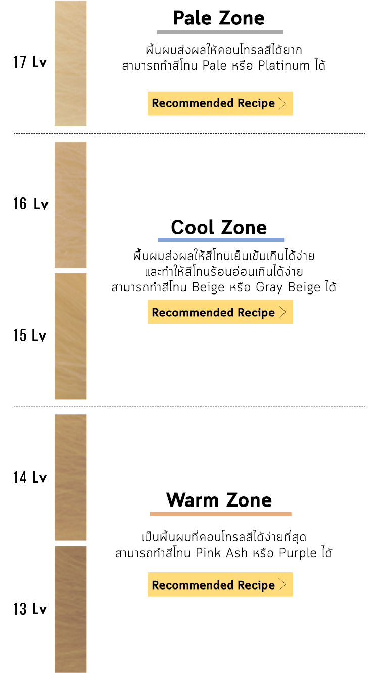 recipe แบ่งตามระดับความสว่าง