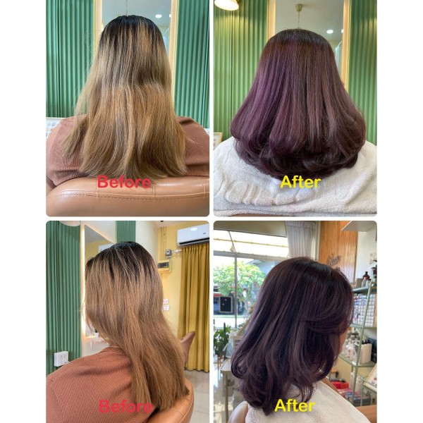 ผมสีโทนประกายหม่นม่วงAmaranth จากแบรนด์ Arimino Japan มาช่วยเปลี่ยนลุคให้กลายเป็นสาวลึกลับดูน่าค้นหาสุดๆเลยค่ะ