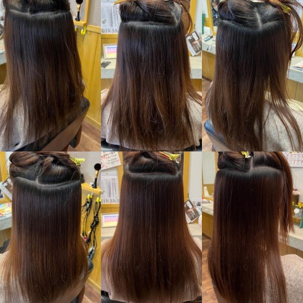 20代の美髪矯正のお客様。