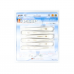 E CLIP LL SIZE 138mm 6pc PACK WHITE ANTIBACTERIAL COATING