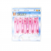 E CLIP M SIZE 104mm 10pc PACK CLEAR PINK
