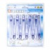 E CLIP L SIZE 121mm 10pc PACK CLEAR BLUE
