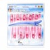 E CLIP L SIZE 121mm 10pc PACK CLEAR PINK