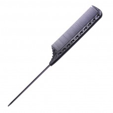Y.S.PARK QUICK WINDING TAIL COMB YS-102 230mm CARBON BLACK