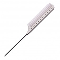 Y.S.PARK QUICK WINDING TAIL COMB YS-102 230mm WHITE