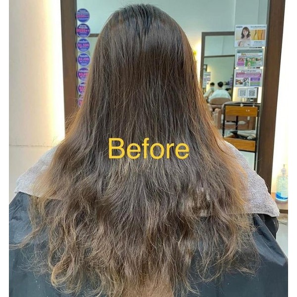งานทำสี หม่นเขียว ขอสีผมแบบดูสุขภาพดีหน่อย แต่ชอบหม่นเขียว